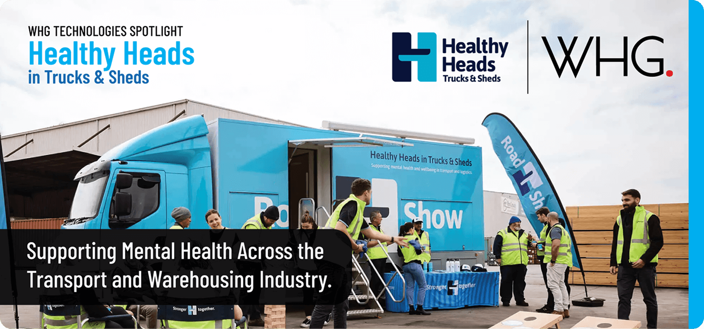 Healthy Heads in Trucks & Sheds app offering 24/7 mental health support, awareness, and resources for transport industry workers